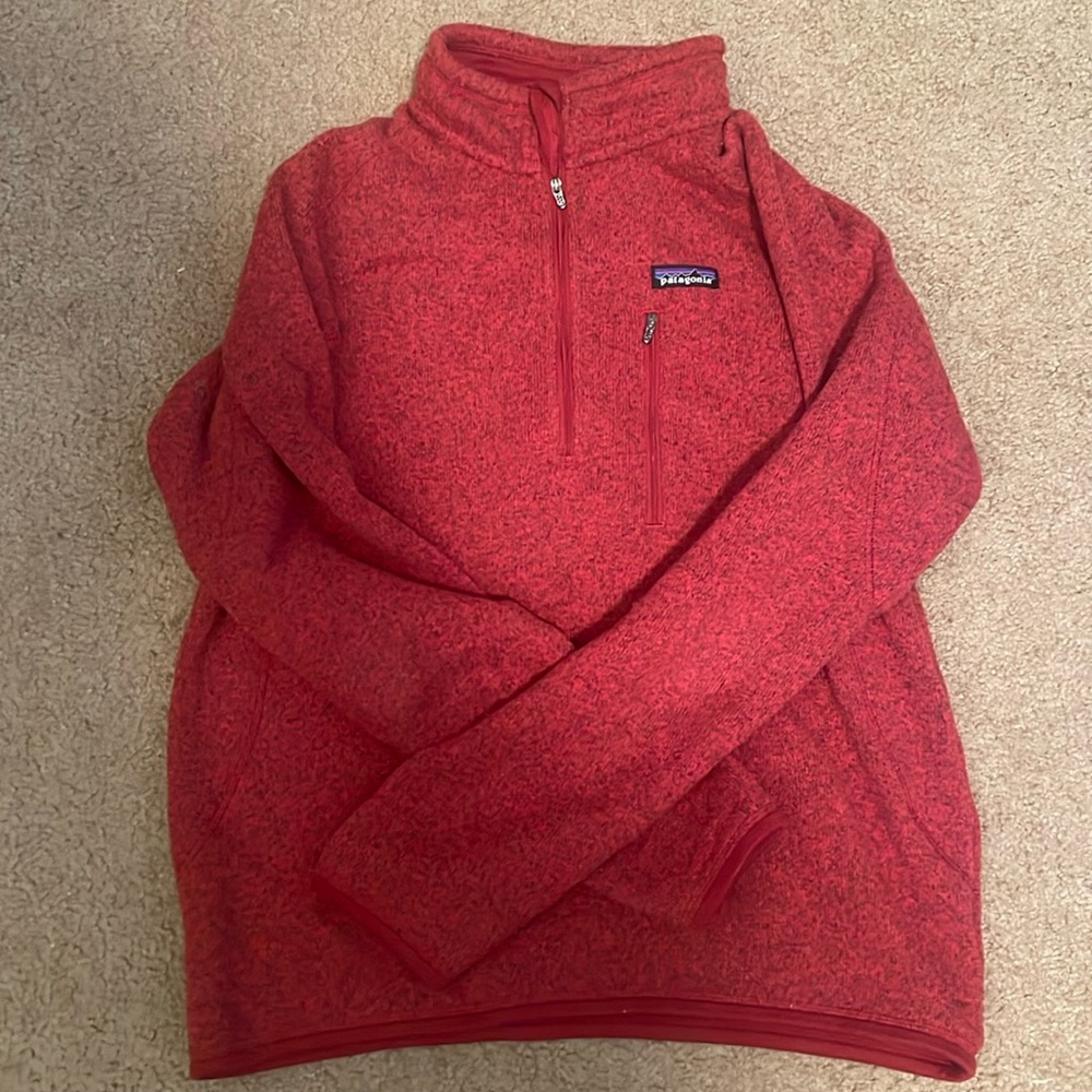 Patagonia Better Sweater 1/4-Zip Fleece Red Medium